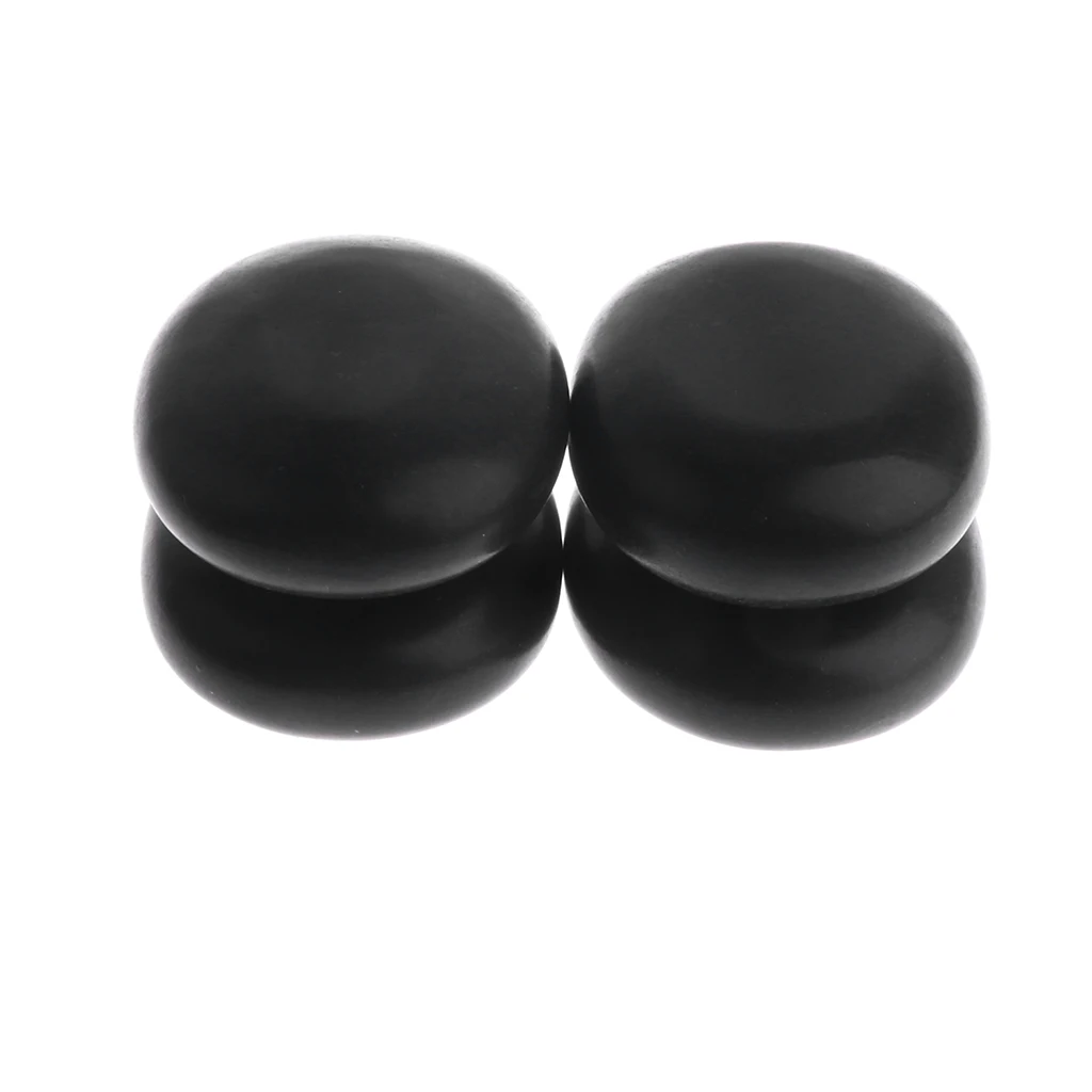 4 Pieces Large Massage Stone - Black Natural Lava Basalt Stone for SPA Hot & Cold Stones - 9 x 7cm (3.5x2.8 inch)