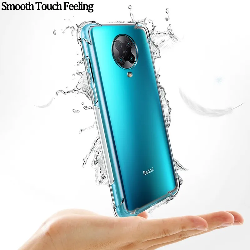 Стекло 2 в 1 + чехол с полным покрытием на 360 градусов для Xiaomi Pocophone F2 Pro подушкой