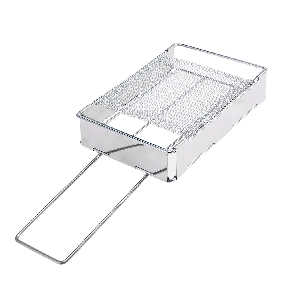 

Stainless Steel Camp Stove Toaster Outdoor Camping Hiking Picnic Bread Toaster