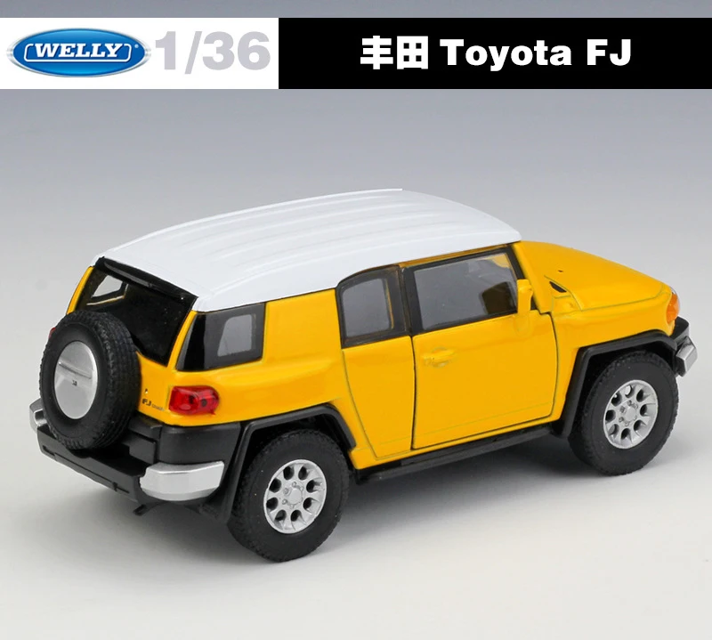 Welly литье под давлением 1:36 Scale siator Toyota FJ SUV внедорожная модель автомобиля откатная