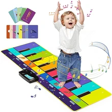 

110x36cm Piano Mat Kid Musical Toy Learning Keyboard Dance Mat Toy for Baby Toddler Educational Instrument Toy Xmas Gift