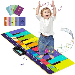 Tapis de Piano 110x36cm pour enfant, jouet d'apprentissage Musical, clavier, tapis de danse, jouet pour bébé, Instrument éducatif, cadeau de noël 