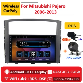

2 din 8 core android 10 car radio auto stereo for Mitsubishi Pajero 2006 09 2010 2011 2013 navigation GPS DVD Multimedia Player
