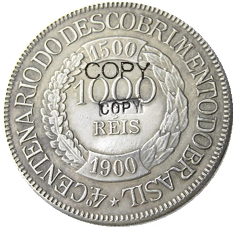 ブラジル 1000 Reis 1900 シルバーメッキコピーコイン Coin Coins Coin Copycoin Brazil Aliexpress