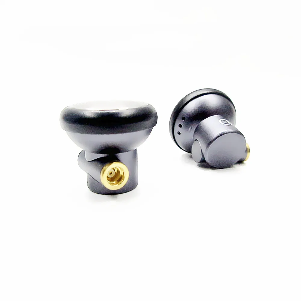 pesados som fone ouvido metal cabeça plana fones com interface mmcx