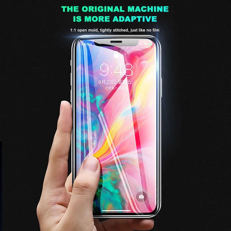 300D полное покрытие закаленное стекло для iphone 11 Pro X XR XS MAX стекло iphone 11 Pro защита экрана защитное стекло на iphone 11