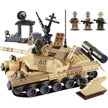 

World war compatible military theme 372PCS t62 Armed Assault tanks building block children toy weapon figures