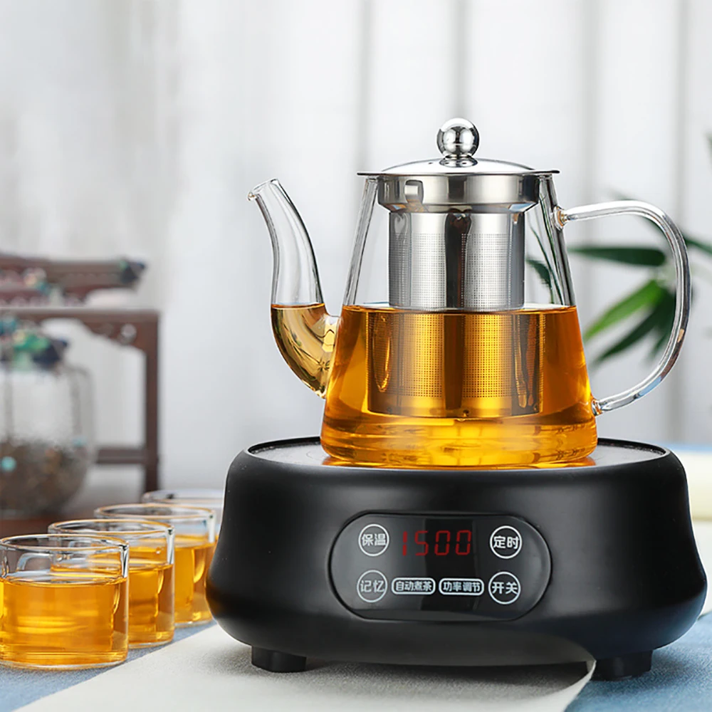 Hohe qualität Tee Infuser Topf Wärme-beständig Glas Teekanne Tasse Mit Filter Blume Tee Topf Oolong Puer Wasserkocher Glas kaffee Tee Topf – Detail 9