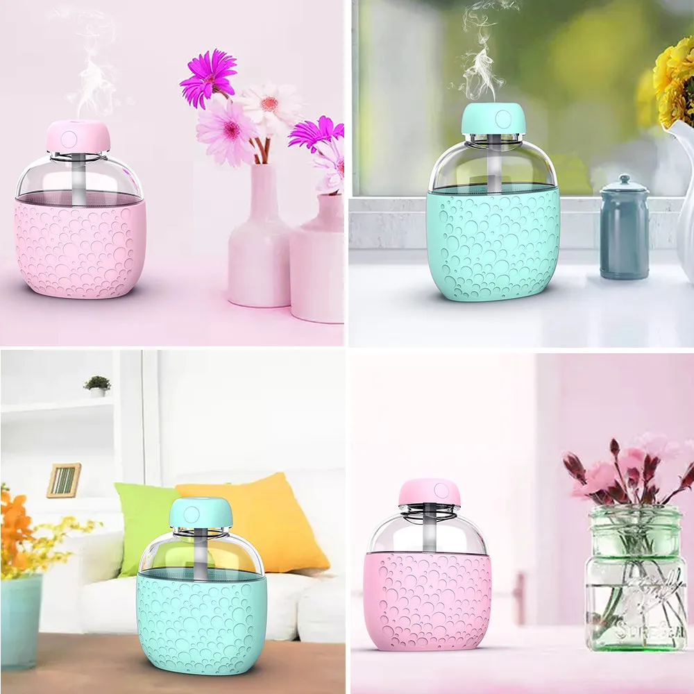 Mini Car USB LED Air Humidifier Diffuser Essential Oil Aroma Mist Purifier 200ml Mini Portable Intelligent Kettle Air Humidifier