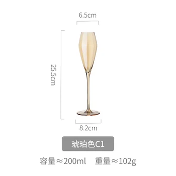 

Crystal Wine Glass Set Luxury Champagne Coupes Cocktail European Whisky Wine Glass Wedding Retro Cam Kadeh Drinkware AB50WG