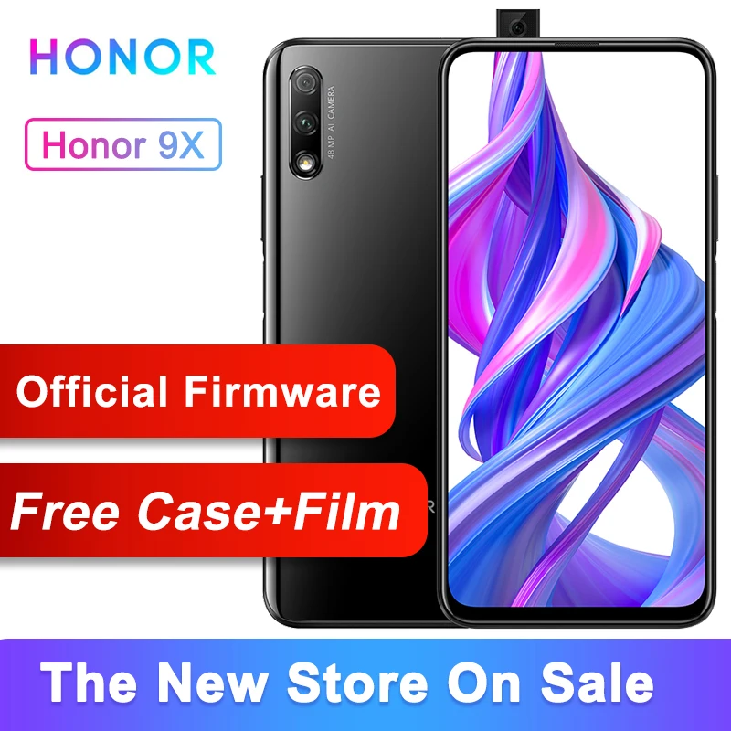 Оригинал Honor 9X смартфон Kirin 810 четыре ядра 6 59 дюймов полный экран 48мп две камеры 4000