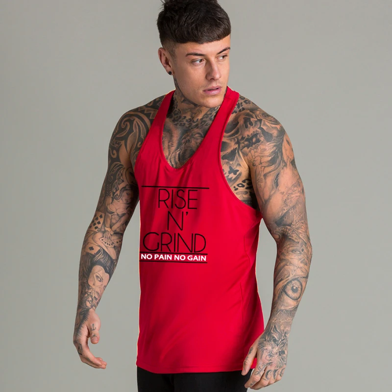 Майка мужская сетчатая рубашка для занятий спортом Фитнес жилет Singlet рубашка без рукавов брендовая однотонная хлопковая спортивная нижняя рубашка одежда Бодибилдинг