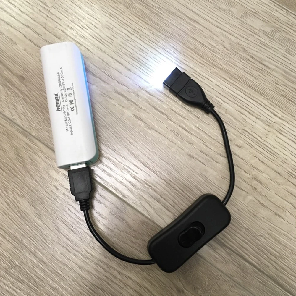 Computer Cabo USB Novo 28 centímetros USB 2.0 A Macho para UMA Fêmea Extensão Extender Cabo Preto Com Interruptor ON OFF cabo