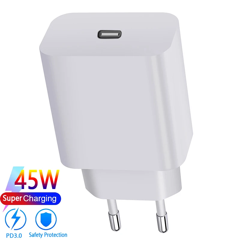 usb 5v 2a 45W Type-c charger mobile phone fast charge charger for Samsung iPhone Huawei Xiaomi fast charge Type C adapter usb c power adapter 20w