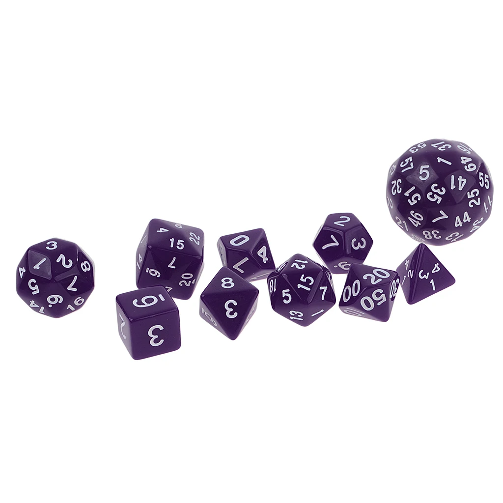 20 штук многогранные кости D4 D6 D8 D10 D12 D20 D24 D30 D60 подземелья D&D ролевой игры «сделай сам»