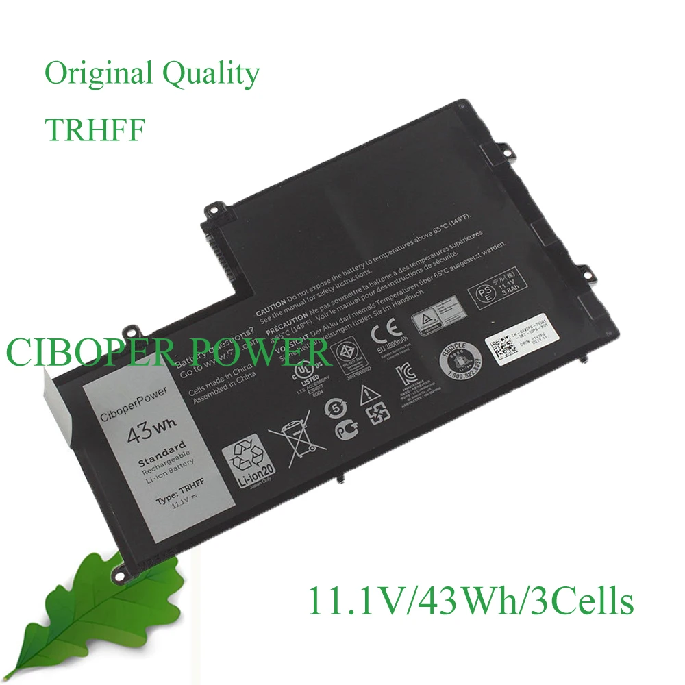 

CP Аккумулятор для ноутбука TRHFF 11,1 В/43Wh для Inspiron 15 5545 5547 5447 5448 Latitude 5548 3450 1V2F6 DL011307-PRR13G01 Notebook