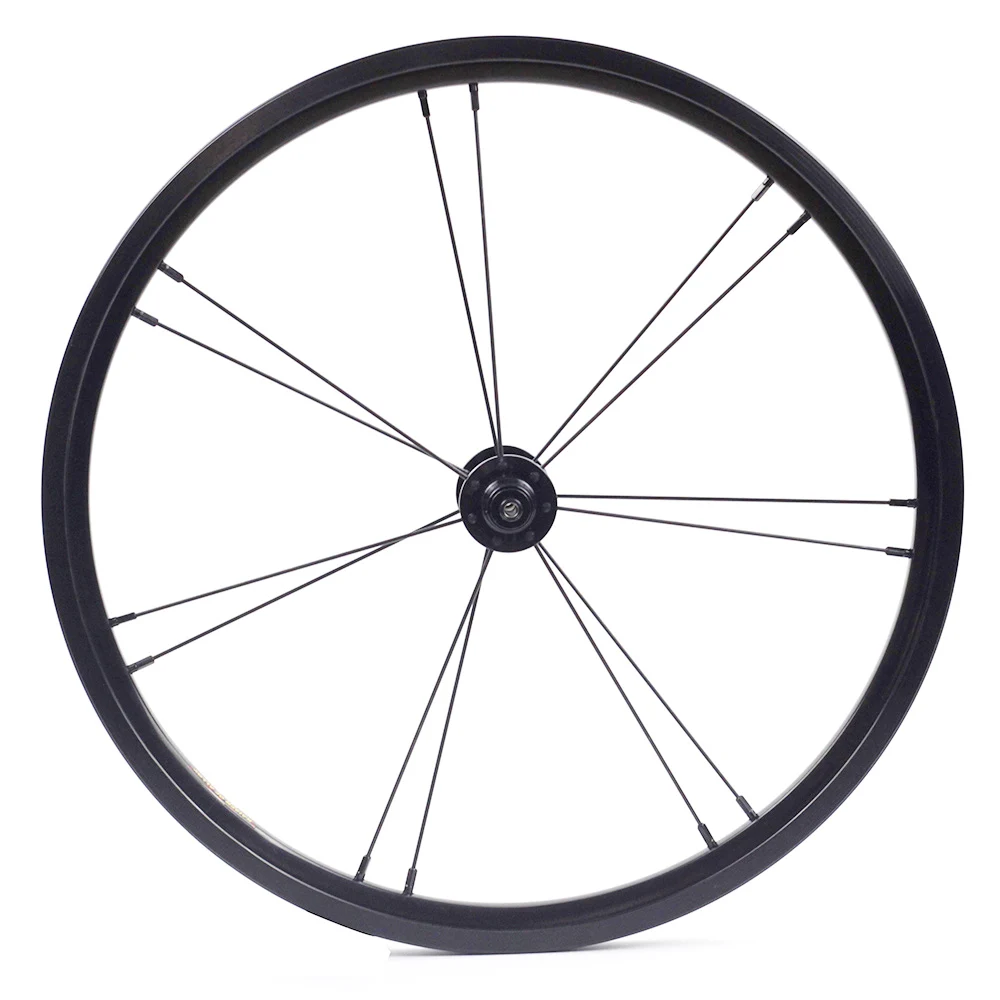 

Silverock Alloy Front Wheel 16" 1 3/8" 349 Rim Brake 14H G2 Jump Holes for Brompton 3sixty Custom Bicycle Wheels Multi Color