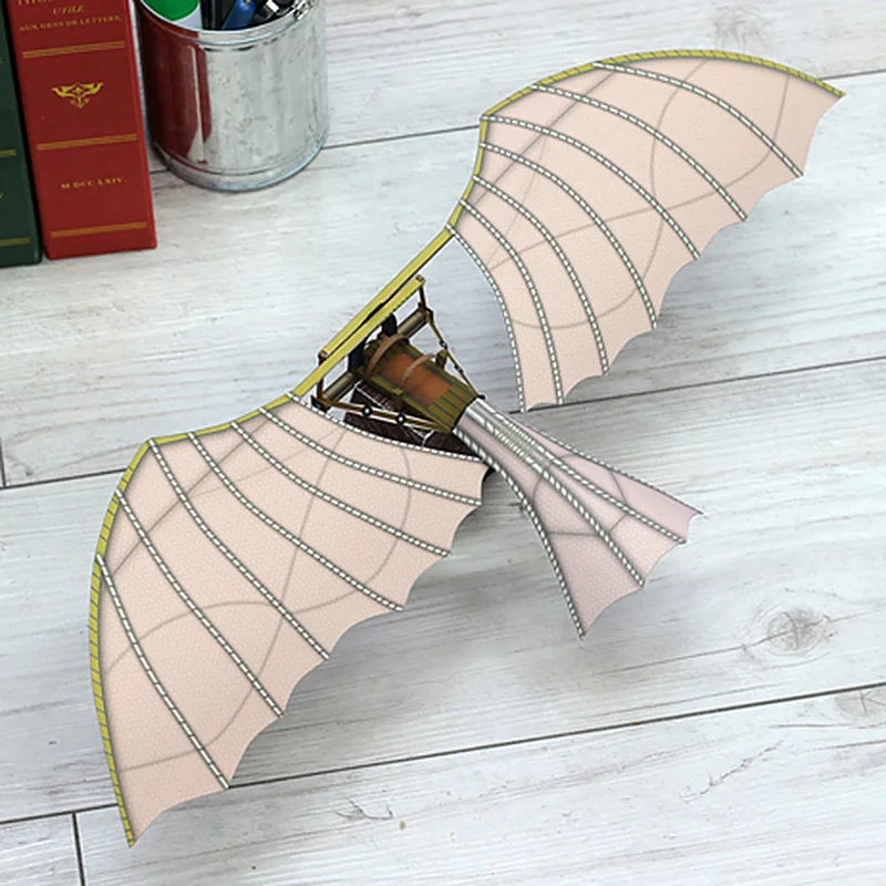 レオナルド・ダ・ヴィンチグライダー航空機折りたたみ手作り 3D