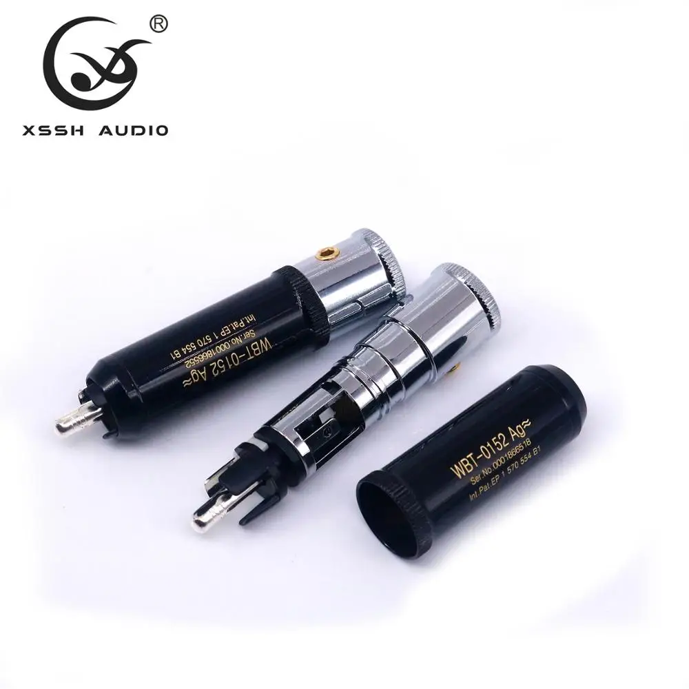 4 шт. 8 шт. RCA 0152AG XSSH аудио YIVO Hi-End HIFI Набор для творчества посеребренный мужской аудио RCA свеча штекеры разъем для аудио кабель Шнур