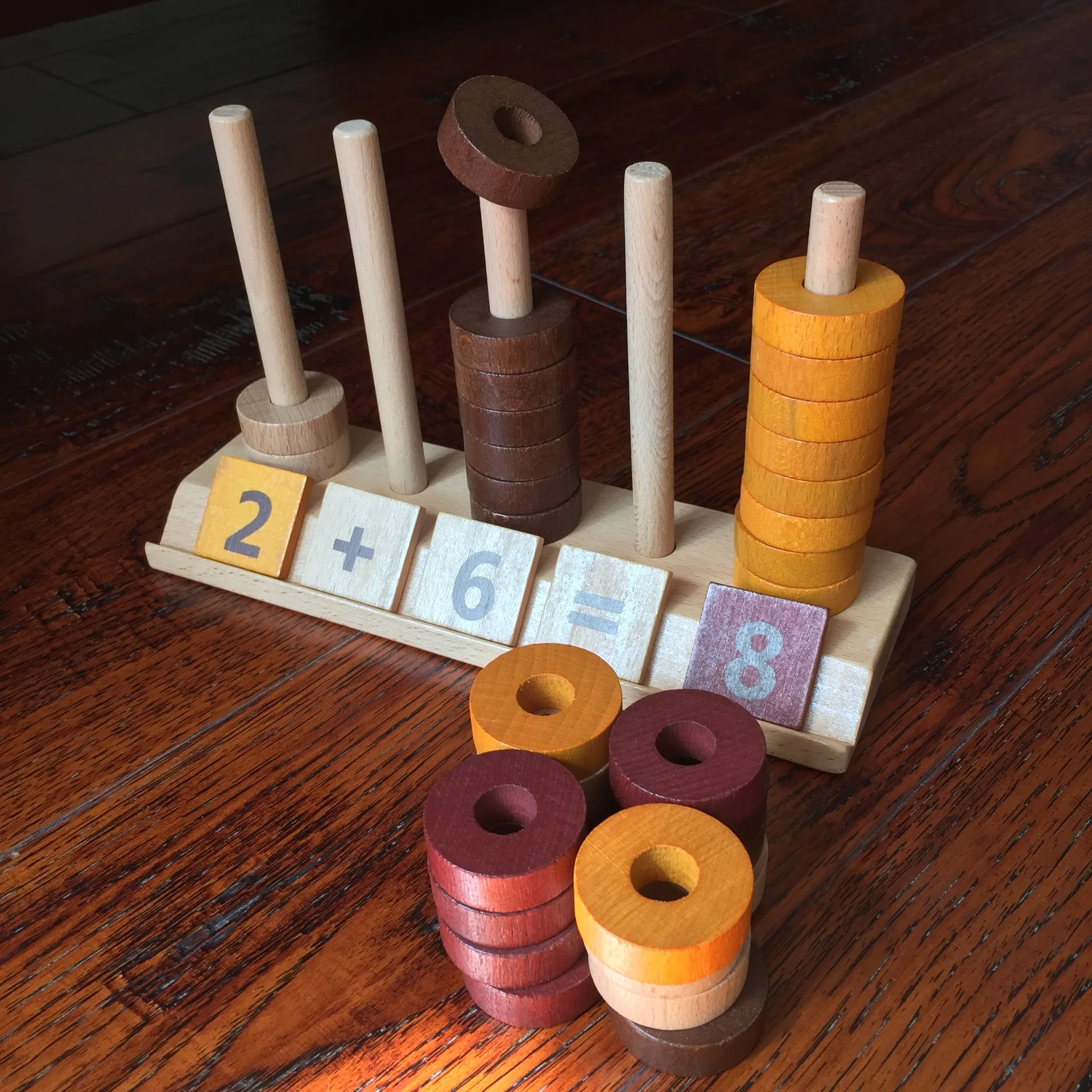 Montessori Teaching Aids Bead Toy DIY Children Teaching Aids with Numbers Beaded Bracelet Taiwan Montessori Mathematics Teaching