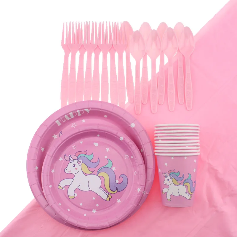 Единорог тема детский день рождения товары для праздника бумажное украшение