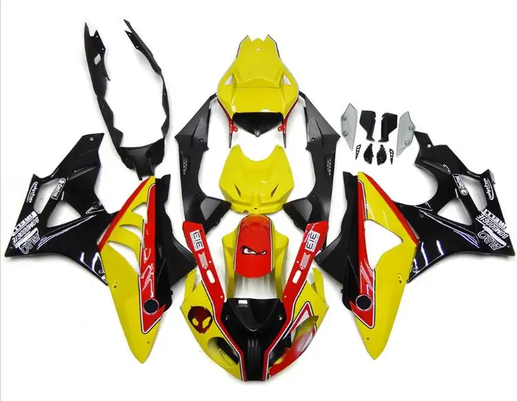 ABS литьевая форма мотоцикла полный обтекатель комплект подходит для S1000RR 2009- 09-14 обтекатель кузова набор желтый красный черный