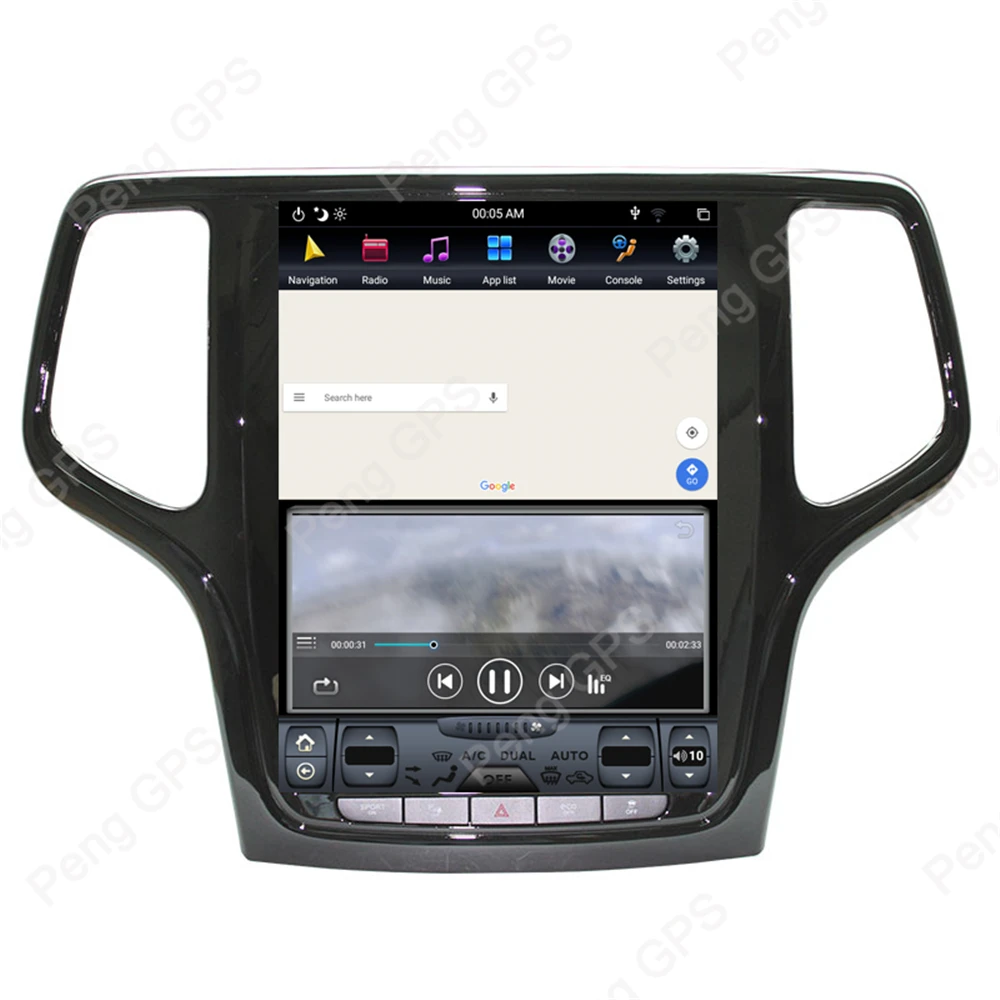 4G+ 64G Android 8,1 Тесла вертикальный экран для Jeep Grand Cherokee- gps навигация аудио DVD плеер 1920*1080 4K HD блок