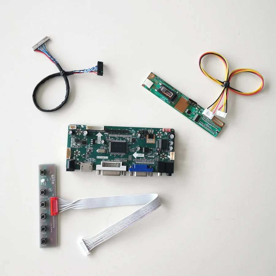 Для IAXG02C/S/H5 М. NT68676 экран контроллер привода доска LVDS 20-контактный разъем с холодным катодом(CCFL) VGA, HDMI, DVI 12," 1024*768 ЖК-дисплей панель монитор DIY kit