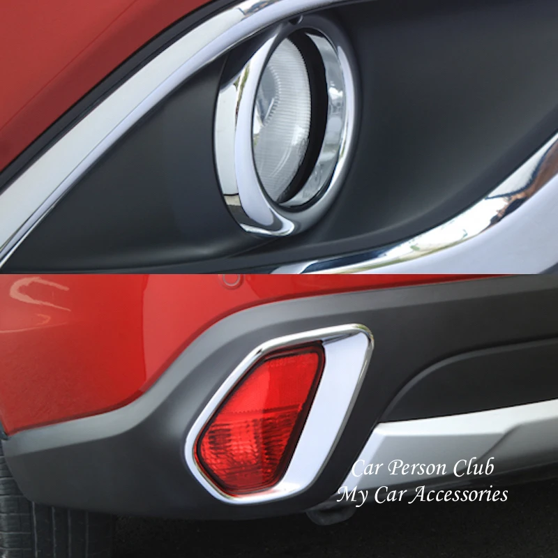 

Front Rear Fog Light Lamp Cover Panel Frame Trims For Mitsubishi Outlander 2013-2021 ABS Chrome Stickers Car-Styling Accessories