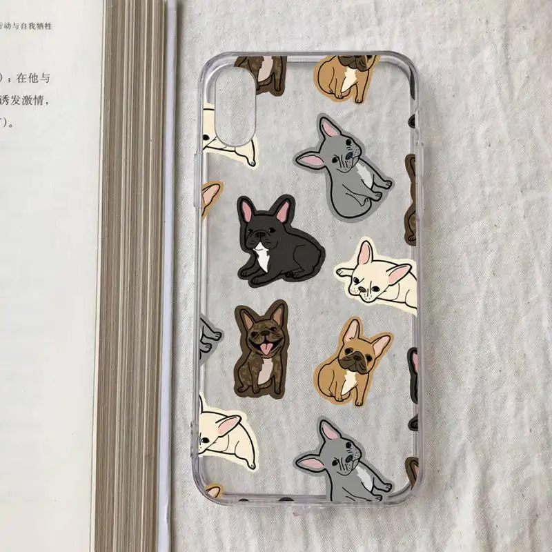 iphone 13 pro max case clear cute pug dog Phone Case for iPhone 11 12 13 mini pro XS MAX 8 7 6 6S Plus X 5S SE 2020 XR case iphone 13 pro max case clear