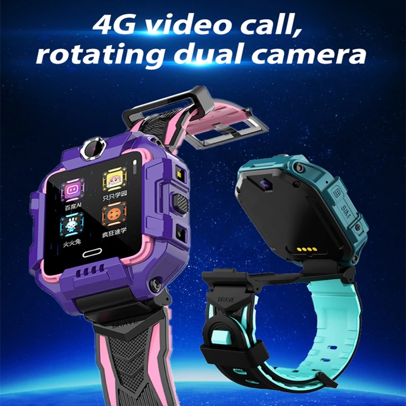 Y99 Детские Смарт часы 90 градусов Вертикальный флип 4G GPS WIFI LBS трекер телефон SOS