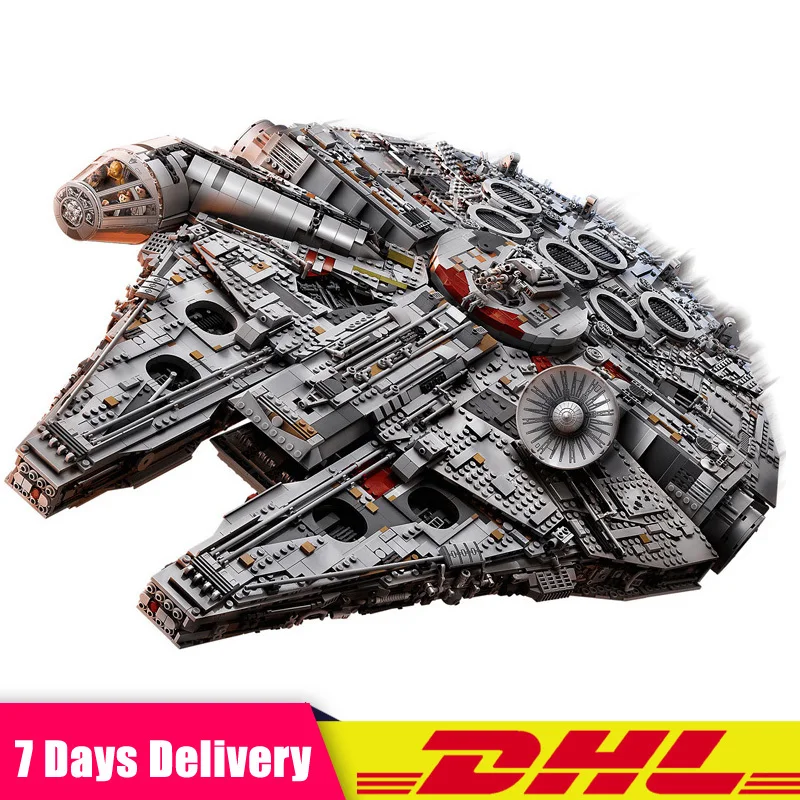 

Clone LEGOINGLY 75192 05132 Star 8445 PCS Wars The UCS Large Millennium Set Falcon Building Blocks Bricks Set DIY Toys