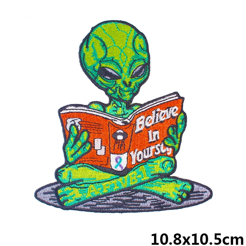 Новое поступление нашивки для одежды вышитые нашивки наклейки Roswell НЛО случай инопланетянин DIY Аппликация для рукоделия железные нашивки
