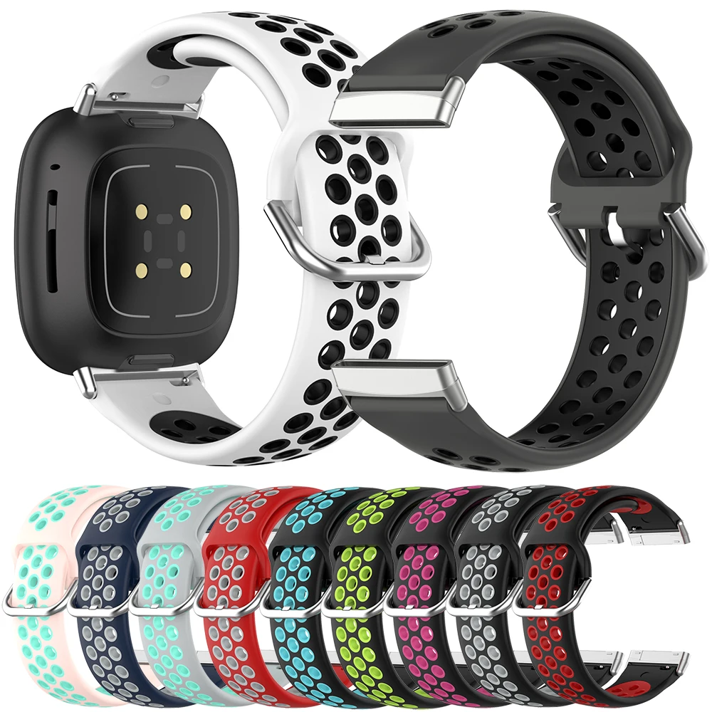 Essidi Soft Silicone Bands For Fitbit Versa 3 Sports Bracelet Strap Loop For Fitbit Sense Watch Wrist Replacement Correa
