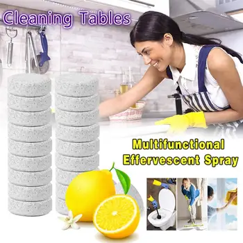 

1/10/20PC Spray Cleaner Multifunctional Baking Soda Descaling Agent Effective Household Cleaning Tablet Kitchen Tools