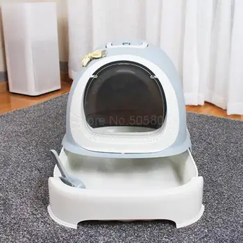 

Machine Cat Splash-proof Full-enclosed Cat Sand Pot Cat Odor-proof Toilet Extra Large Non-jacking Type