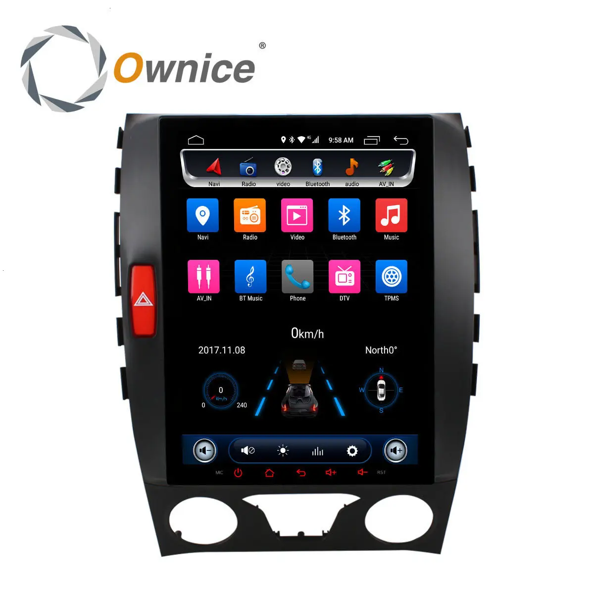Ownice 8 Core автомобильный dvd-плеер Android 6,0 для Ford Edge-2din радио gps навигация Поддержка автомобиля играть DVR dab+ 4G SIM карта