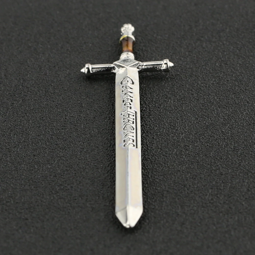 Игра престолов меч старинный античный серебряный открывалка для писем Старк меч Песнь Льда и кулон с огнем фильм ювелирные изделия
