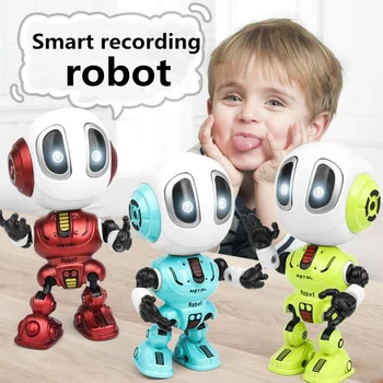 

Smart Robot Interactive toys for children DIY Gesture Electronic Toy Head Touch-Sensitive LED Light Alloy Robot Toys