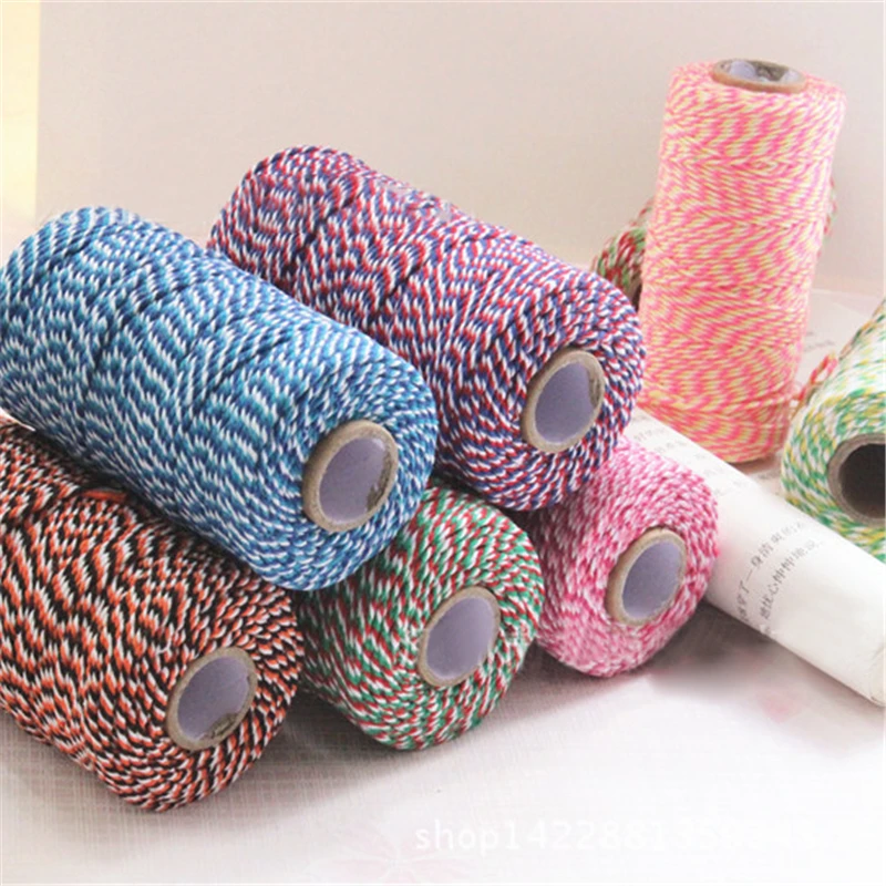 100Yard Cotton Natural Burlap Cords Rope For Home Decor Handmade Christmas Packing Craft DIY Gift Scrapbooking Wrap | Дом и сад