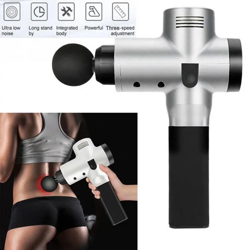 

Portable Electronic Therapy Muscle Massage Gun High Frequency Vibration Massage Theragun Body Relaxation Pain Relief Massager