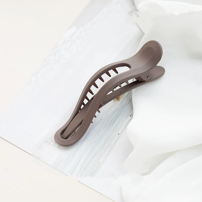 6 11 см модные женские Когти для волос акриловые волосы Краб утка заколки аксессуары большой размер Макияж инструмент заколка с украшением - Цвет: 6