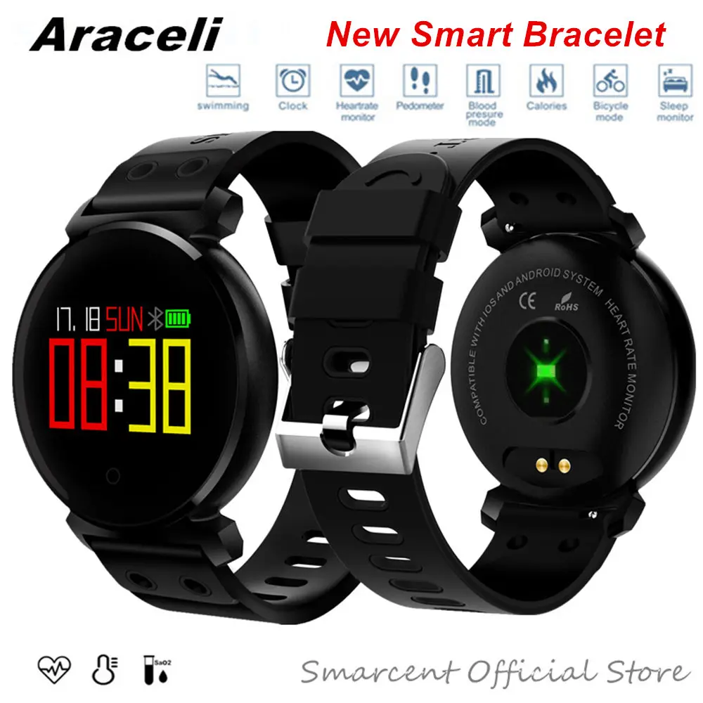 

2019 New Smart Bracelet Blood Pressure Heart Rate Monitor Blood Oxygen Detection Waterproof Sport Band Watch SmartBracelet V11