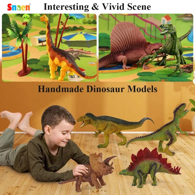 Dinosaur Toy Jurassic Dino Animals Jungle Set Minifigure Dinosaur Excavation Children's Educational Toys for Boys Kids Gift 3