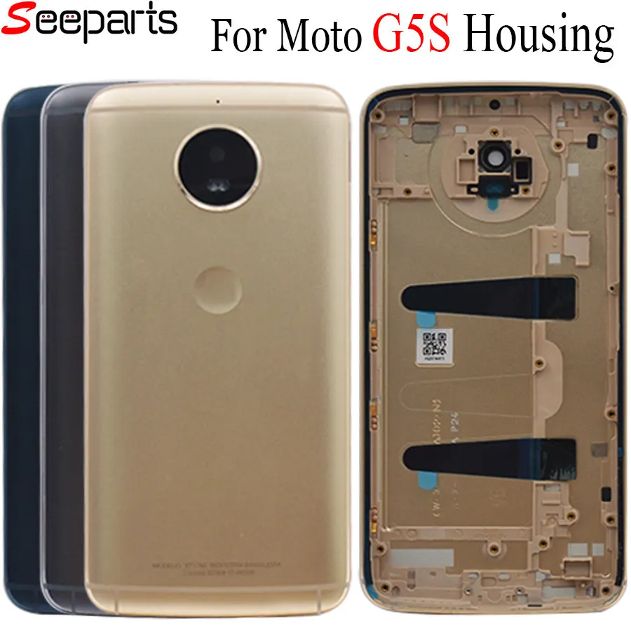 Новинка, для Motorola Moto G5S, крышка батареи для Moto G5S, задняя крышка, задняя дверь для Moto G5S, корпус, чехол, панель