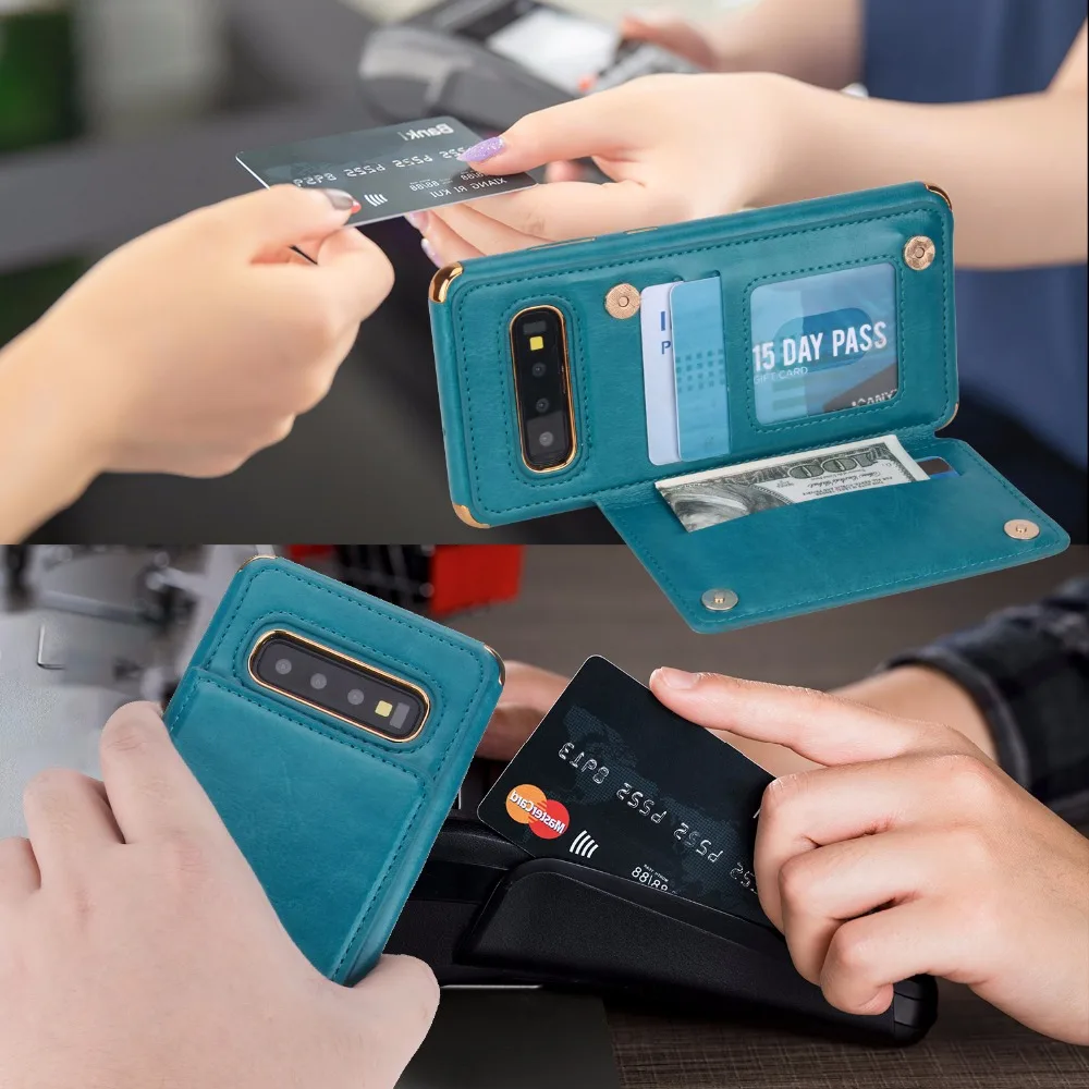 Для samsung Galaxy S10 чехол для телефона модный флип кожаный бумажник Folio чехол-подставка для samsung S10 Plus S9 Note 10