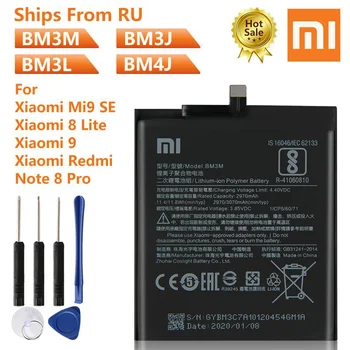 

Xiao Mi Original Phone Battery BM3M For XiaoMi Mi9 SE Mi 9 SE BM3J MI8 Lite BM3L Xiaomi 9 MI9 M9 MI 9 BM4J Redmi Note 8 Pro