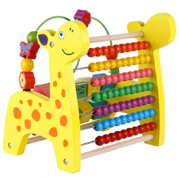 

Child Wooden Toy Music Xylophone Animal Early Math Educational Learning Abacus Toy Bead Knock Piano Kids