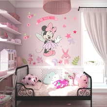 Disney Minnie Mouse Wall Stickers For Kids Baby Girls Rooms Nursery Home Decor Vinyl Cartoon Wall Decal Diy Mural Art Decoration Disney Minnie Mouse Wall Stickers For Kids Baby Girls Rooms Nursery Home Decor Vinyl Cartoon Wall Decal Diy Mural Art Decoration