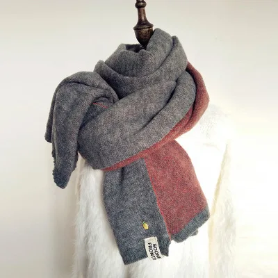 Autumn winter women girls soft elegant wild soft temperament thick fresh comfortable trend warm big tassel shawl D019 - Цвет: 4